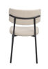 Bild på HERBSTER Stol beige tyg/svarta metallben