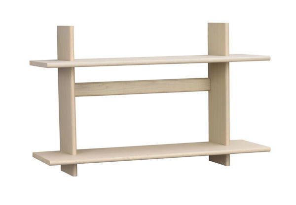 Bild på WESTLOCK Vägghylla 75x48 vitpigmenterad ek