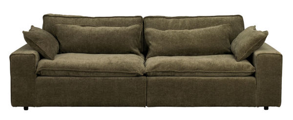 Bild på RAWLINS Soffa 3-sits Maxi grönt tyg Rachel #207 (k3)