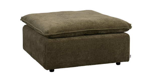 Bild på RAWLINS Fotpall grönt tyg Rachel #207 (k3)