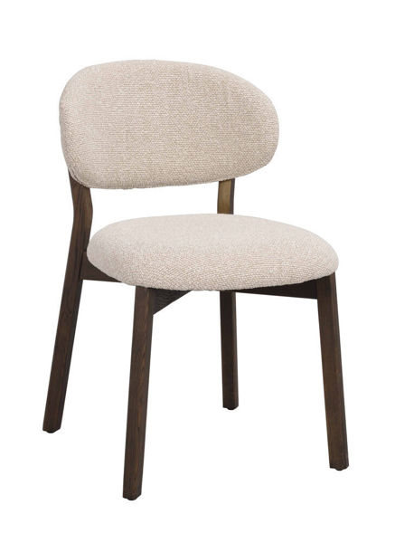 Bild på PATTERSON Stol beige tyg/brun ek