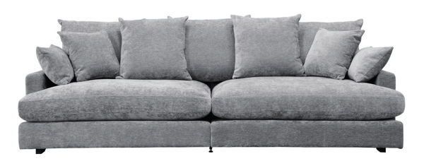 Bild på BABE Chill 3,5-sits soffa 268cm 1359 tyg Vibe Dark Secret, mörkbruna ekben