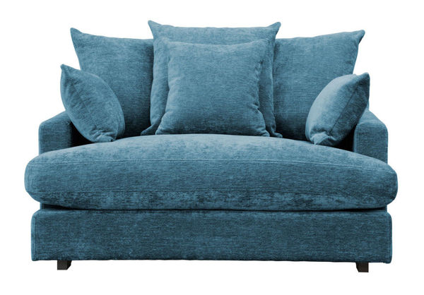 Bild på BABE Chill Fåtölj 138cm 1150 tyg Vibe Nuuk, mörkbruna ekben